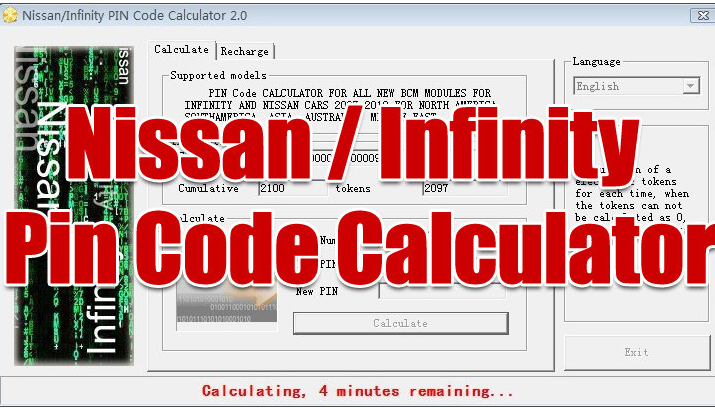 Nissan PIN code > 2012