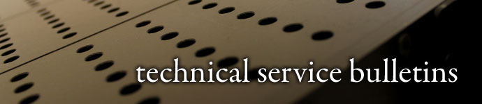 Technical Service Bulletin (TSB) Help